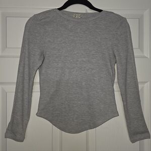 Moving Sale! { Intimately By Free People Gray Thermal With Collar Detail XS